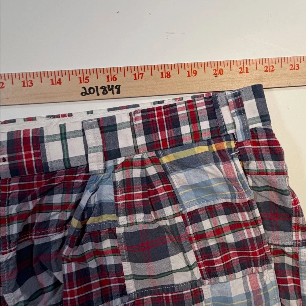 Jos. A. Bank Shorts 44 Multicolor Patchwork Plaid Madras Cotton Summer‎ Preppy